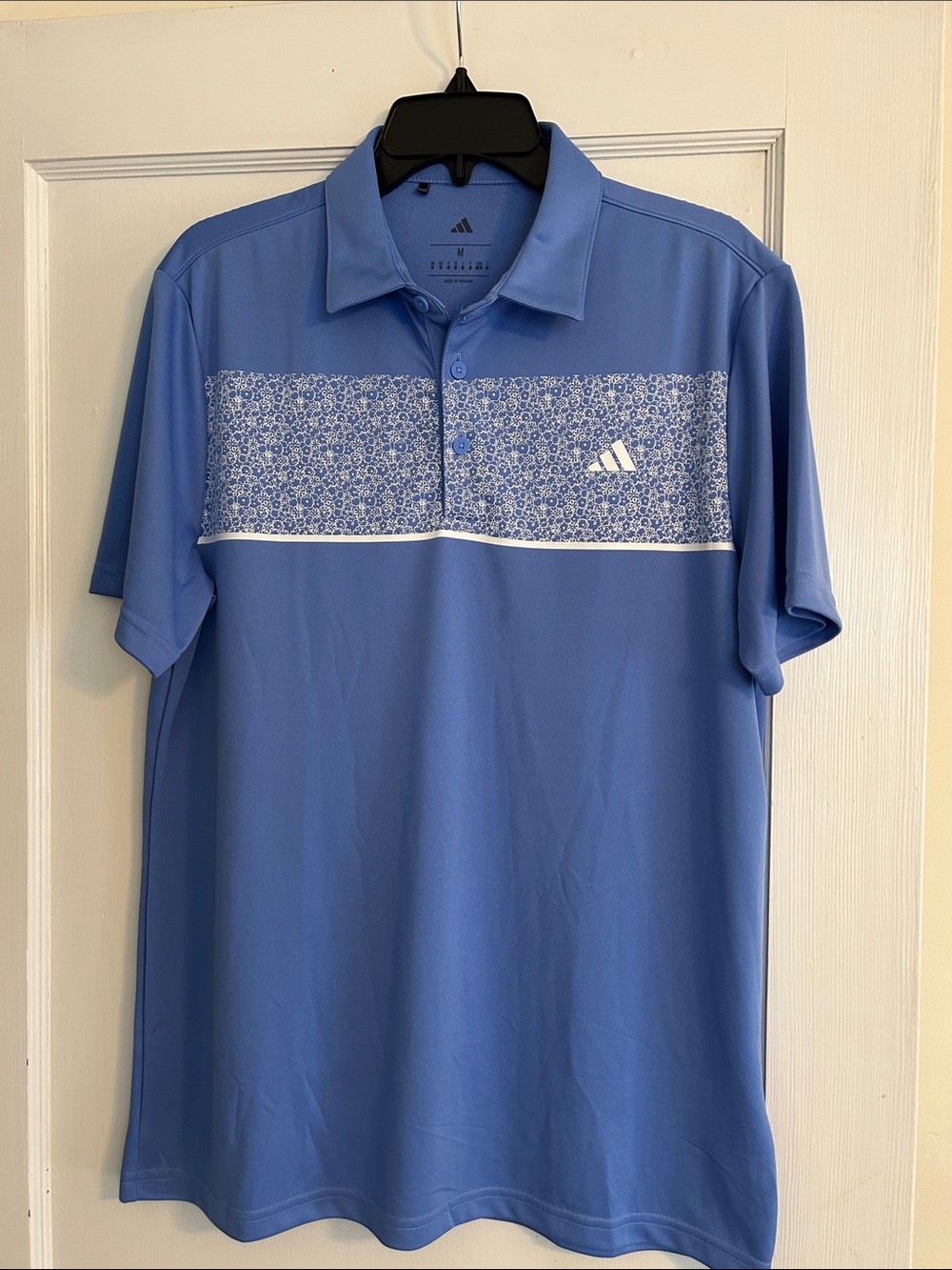 Adidas NWOT Men’s Blue Short-Sleeve Golf Polo.  Size Medium
